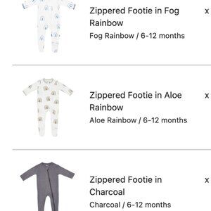 NWT 6-12 month Kyte Baby Footie (set of 3) 25 each